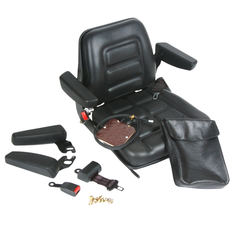 BF1-1 Dura Ergonomic Certified Forklift Sedem pro Combustione Interna Forklifts cum Black Vinyl