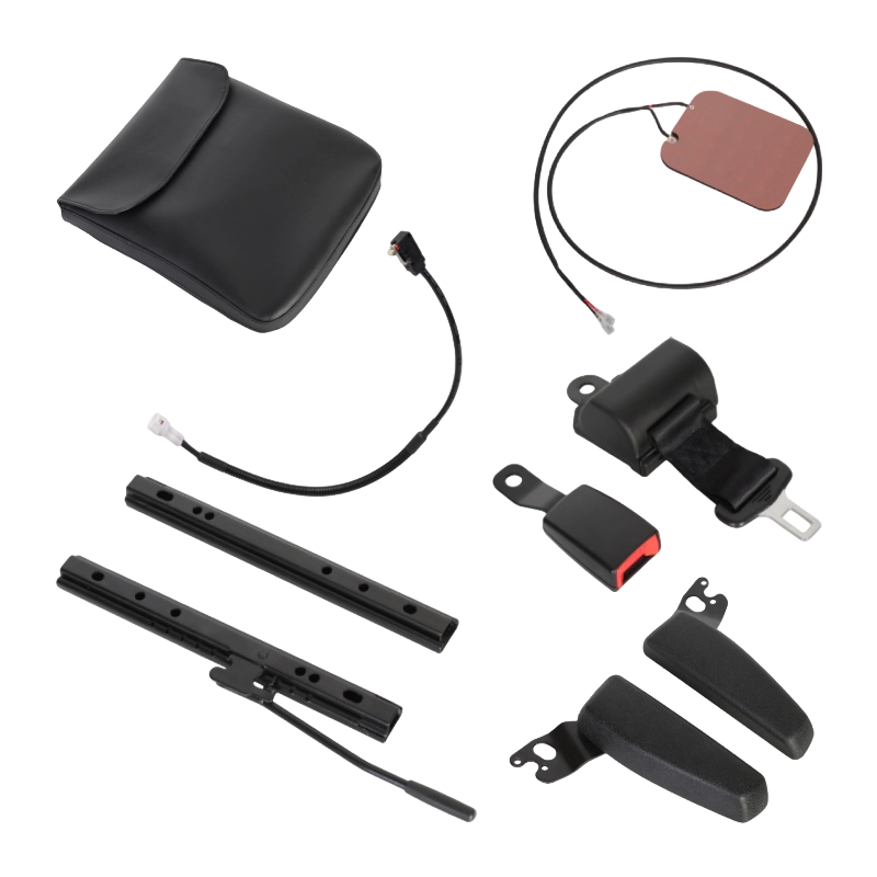 BF1-2 Pretium efficax Vinyl nigrum valvis backrest forklift sedem in CELLA vehiculum classibus