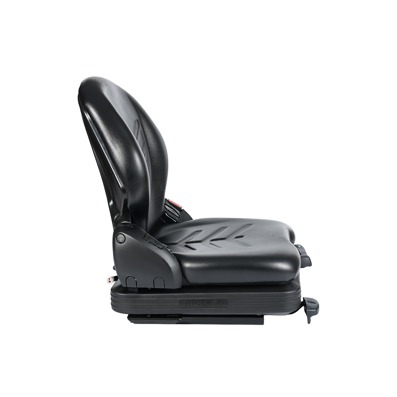 BF16 Low-Profile Vinyl Replacement Mechanica Suspensio Sedem ad Material Tractantem Forklift Equipment - Nigrum cum EN13490 IT1+ IT2